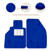 Tappetini in pelle di pecora per Porsche 986 Boxster (1996-2004) - Lunghezza della pelle di pecora, Varie opzioni di colore