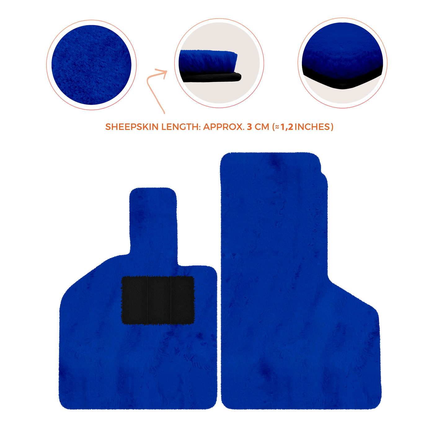 Luxury Sheepskin Floor Mats for Lamborghini Gallardo (2004-2014)