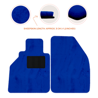 Tappetini in pelle di pecora per Porsche 986 Boxster (1996-2004) - Lunghezza della pelle di pecora, Varie opzioni di colore