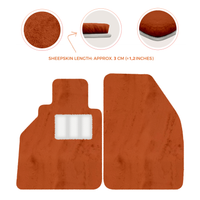 Tappetini in pelle di pecora per Porsche 986 Boxster (1996-2004) - Lunghezza della pelle di pecora, Varie opzioni di colore