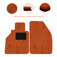 Tappetini in pelle di pecora per Porsche 986 Boxster (1996-2004) - Lunghezza della pelle di pecora, Varie opzioni di colore