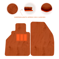 Tappetini in pelle di pecora per Porsche 986 Boxster (1996-2004) - Lunghezza della pelle di pecora, Varie opzioni di colore