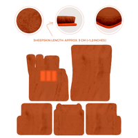 Premium Sheepskin Floor Mats for Ferrari 296 GTS (2022-2025)