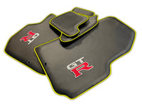 Carbon Leather Floor Mats For Nissan GT-R | Various Trim Colors