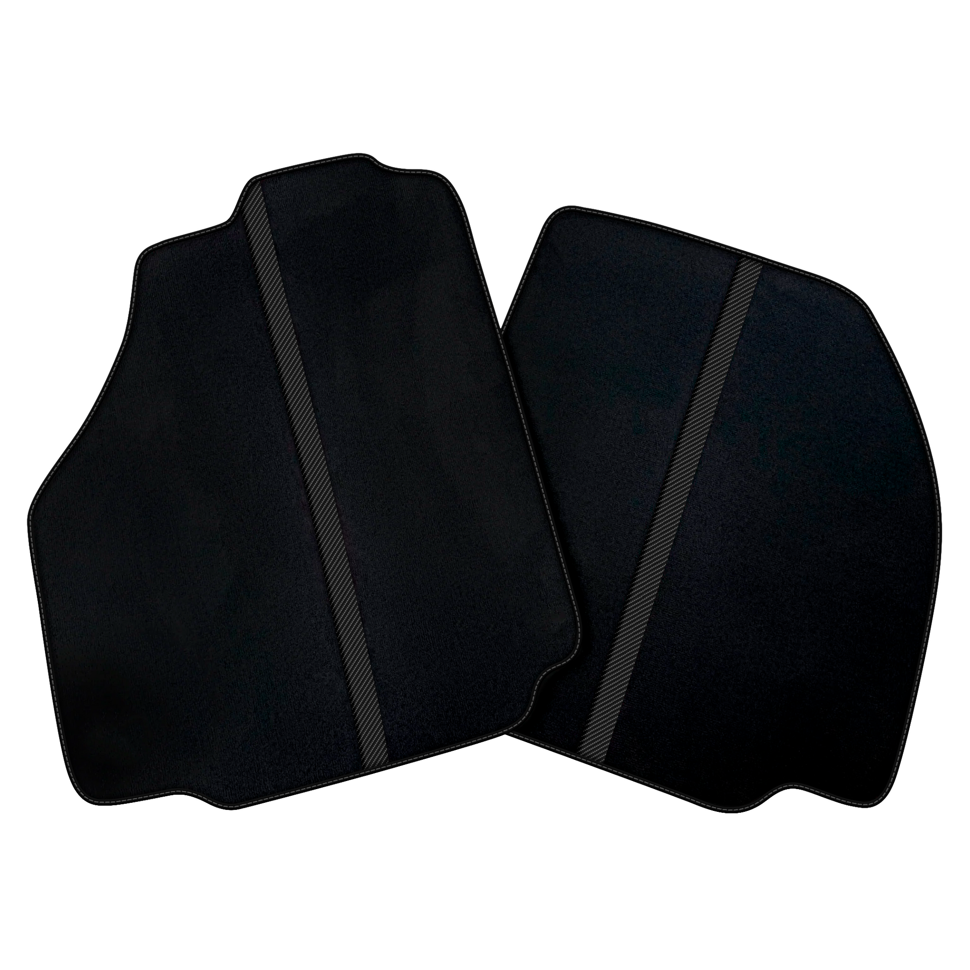 Black Car Floor Mats with Leather Line for Ferrari 458 Spider (2012-2015) | Various Colors
