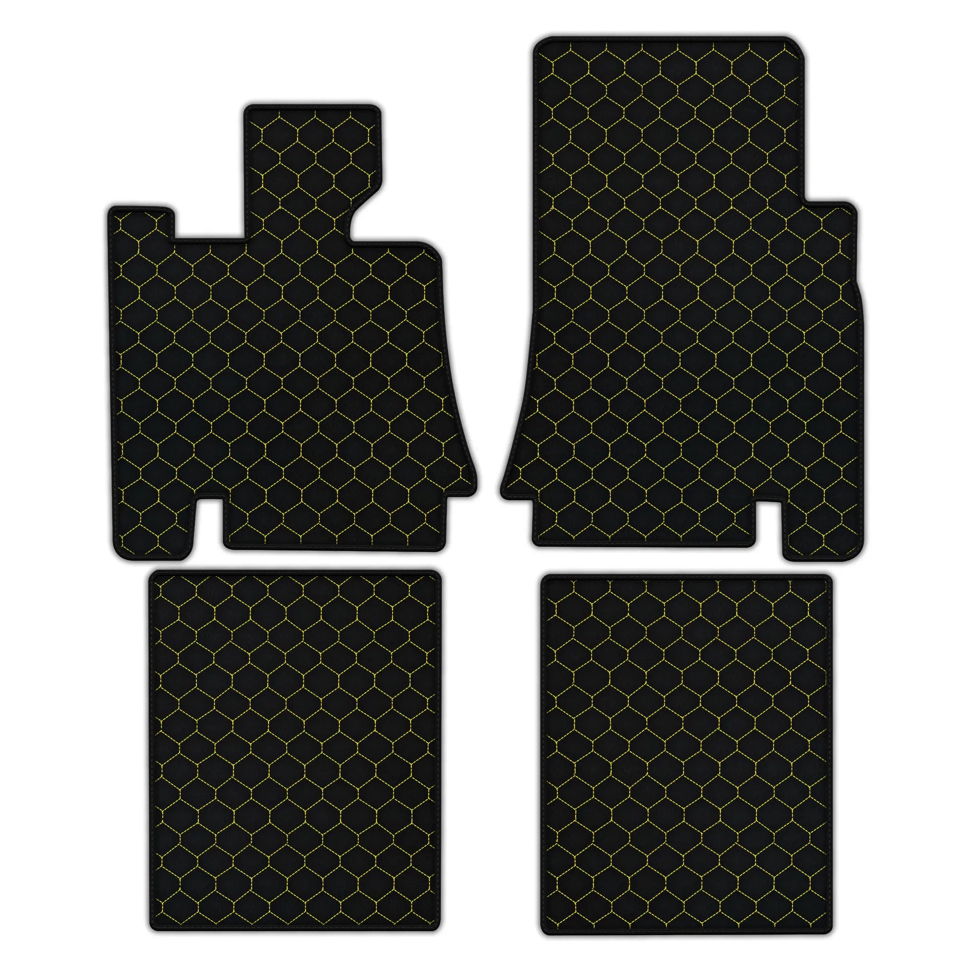 Customizable Leather Floor Mats with Hex Pattern for Bentley Red Label RL (1998-2009)
