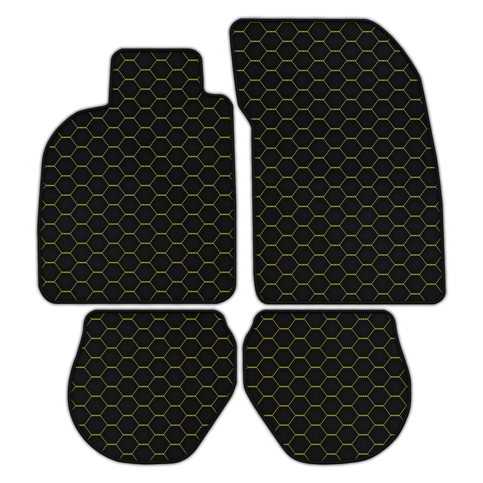 Customizable Raptor Hex Leather Mats for Porsche 911 1994-1998