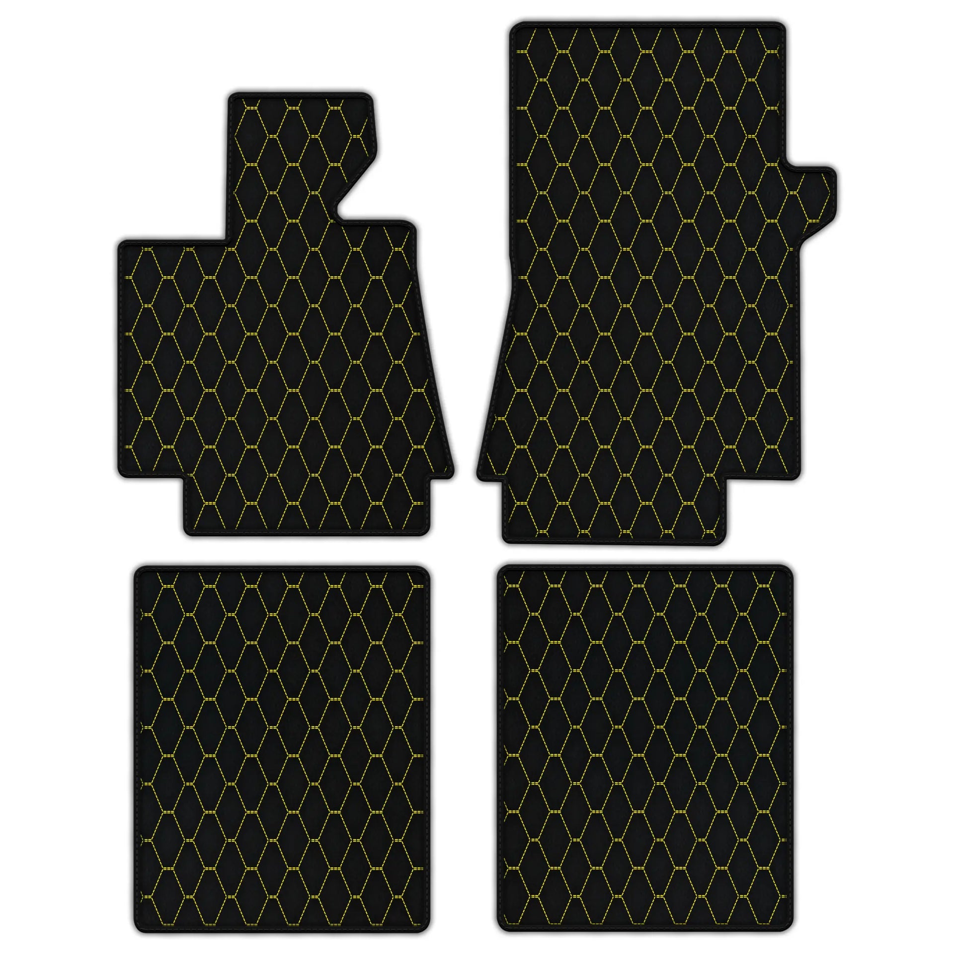 Customizable Leather Floor Mats with Vertical Hex Pattern for Bentley Arnage T (1998-2009)