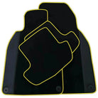 Custom Black Leather Floor Mats for Porsche Cayenne (2018-2023)