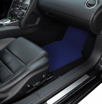 Tapis de voiture bleu foncé sur mesure pour Lamborghini Gallardo en cuir Alcantara