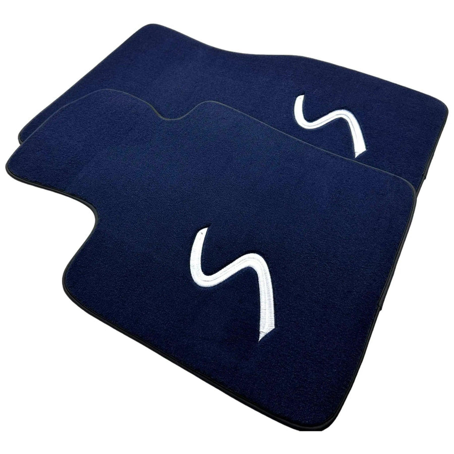 Dark Blue Floor Mats for Mini Cabrio R56 Convertible (2009-2016) - AutoWin