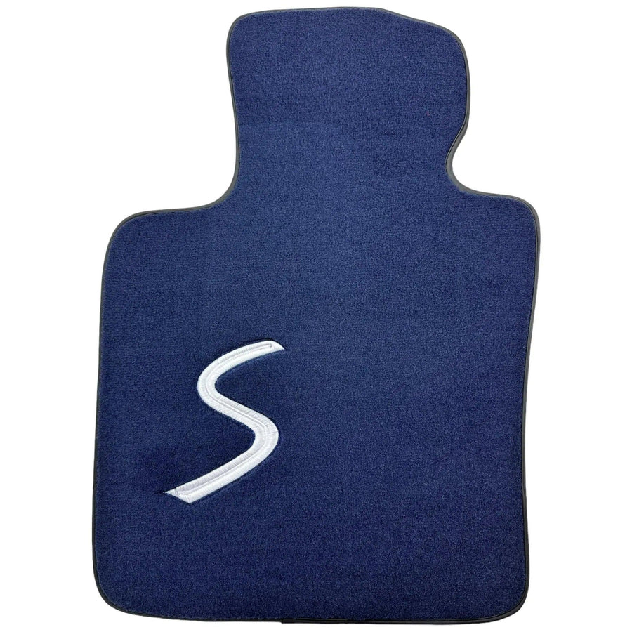 Dark Blue Floor Mats for Mini Cabrio R56 Convertible (2009-2016) - AutoWin