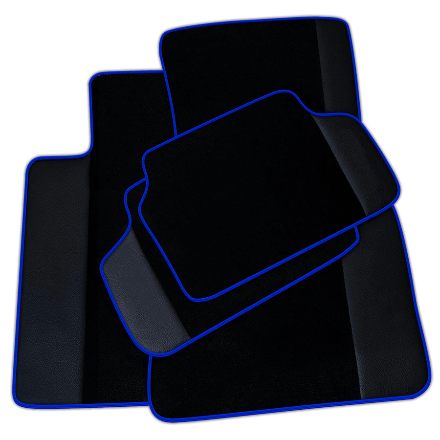 Black Floor Mats for BMW 2 Series M3 G81 Touring (2022-2026) with Leather | Various Trim Colors