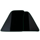 Black Floor Mats for Ferrari 296 GTB (2022-2025) with Leather | Various Trim Colors