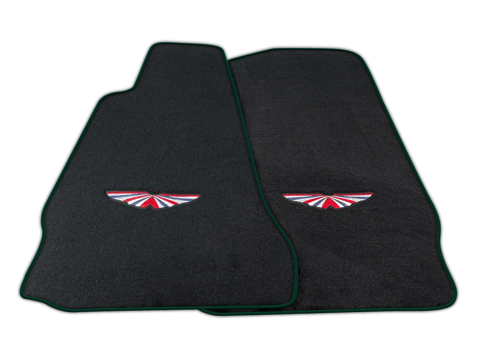 Black Floor Mats For Aston Martin V12 Vanquish (2012-2018) 2-door Coupe | ER56 Design