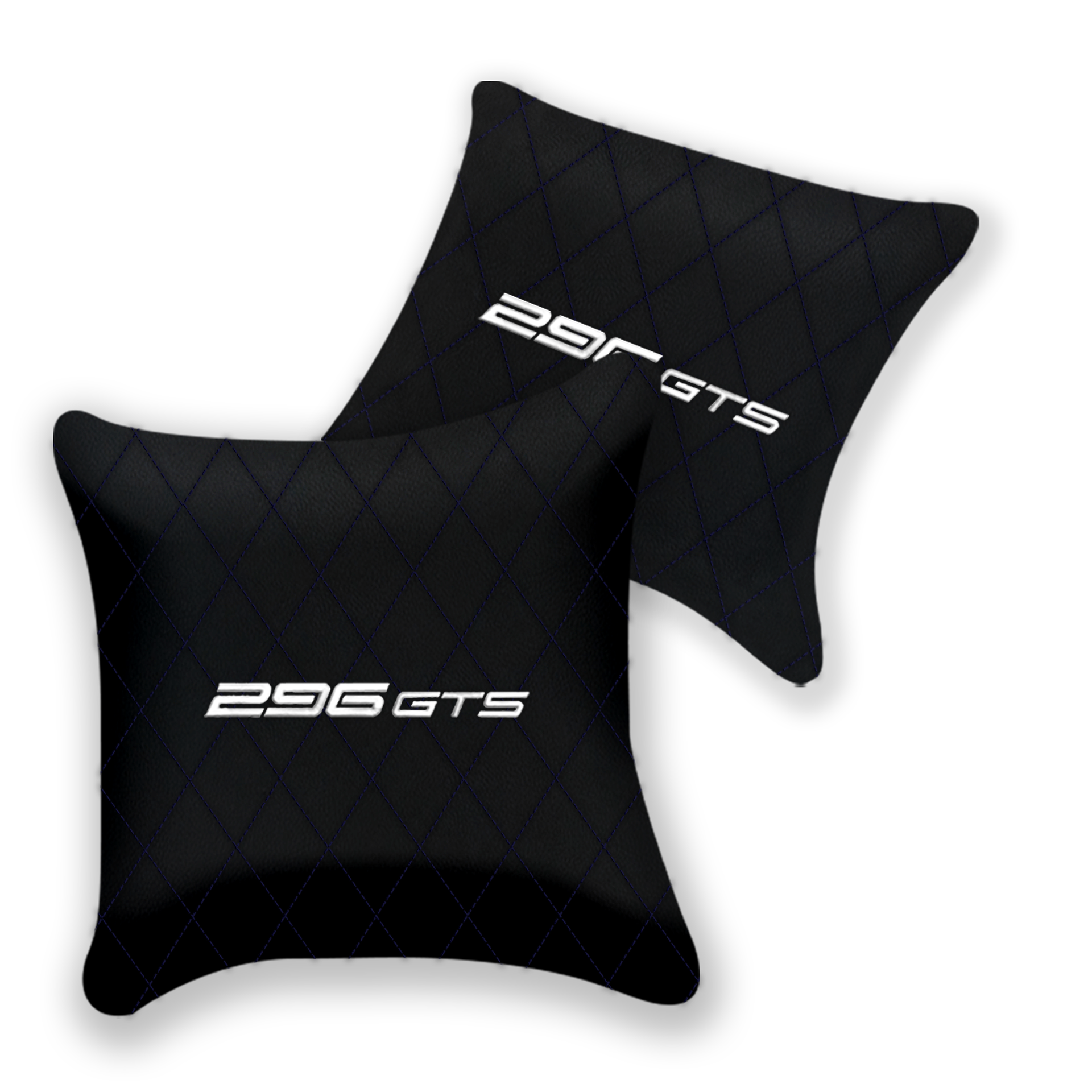 Custom Black Leather Pillows for Ferrari GTC4 Lusso - Set of 2