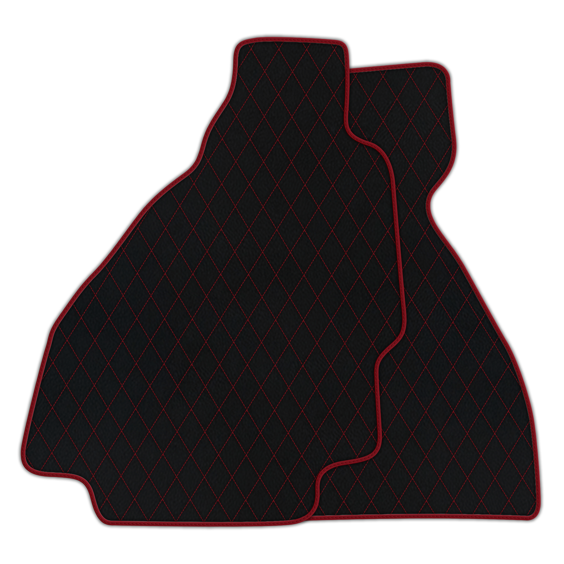 Premium Black Leather Floor Mats for Ferrari 328 GTS (1985-1989)
