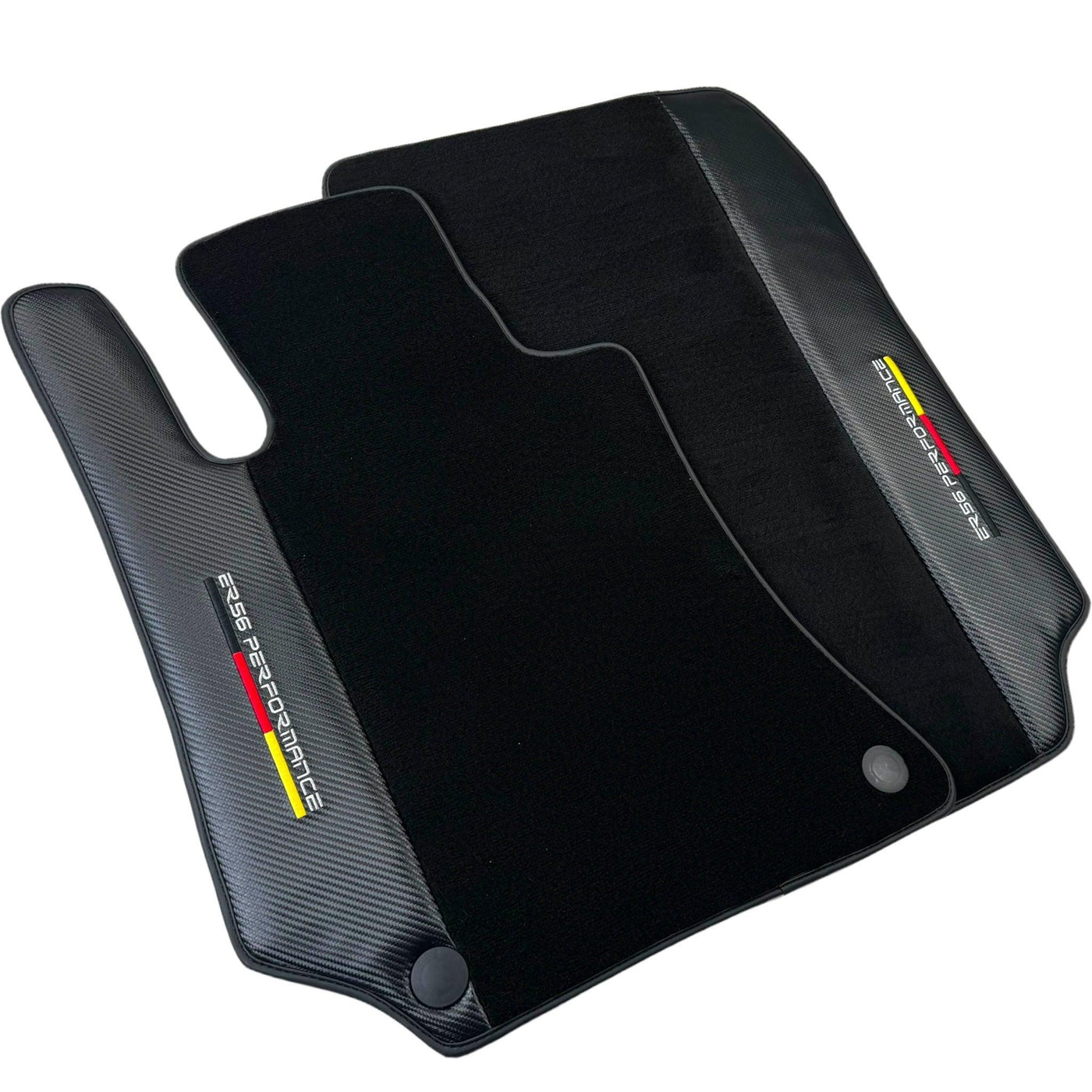 Black Floor Mats for Mercedes Benz C218 Coupe Facelift with Carbon | ER56 Performance - AutoWin