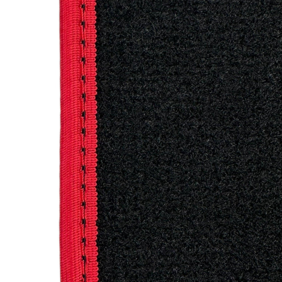 Black Floor Mats for Ferrari Purosangue Long with Red Trim | Italian Edition - AutoWin