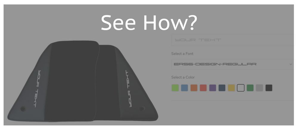 Passen Sie Ihre Ferrari-Fußmatten an: Fügen Sie persönlichen Text und Stil hinzu!