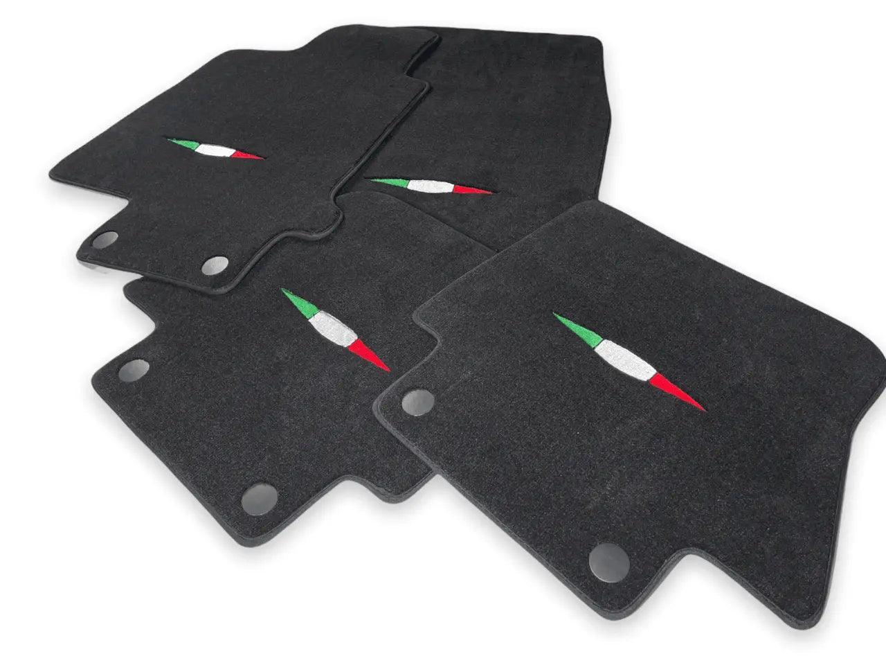 Floor Mats For Maserati GranCabrio Sport (2011-2019) Black IT Edition - AutoWin