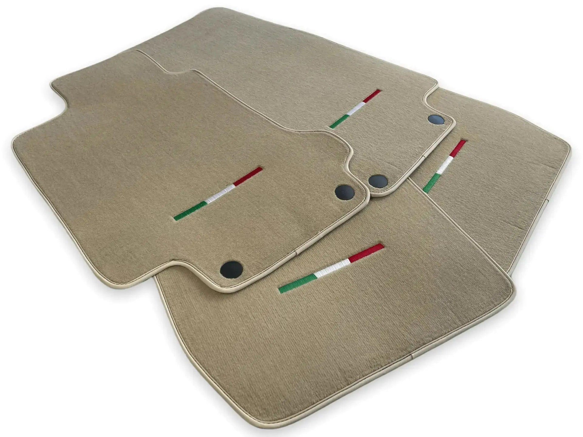 Floor Mats For Maserati GranTurismo MC Stradale (2011-2015) Beige IT Edition - AutoWin