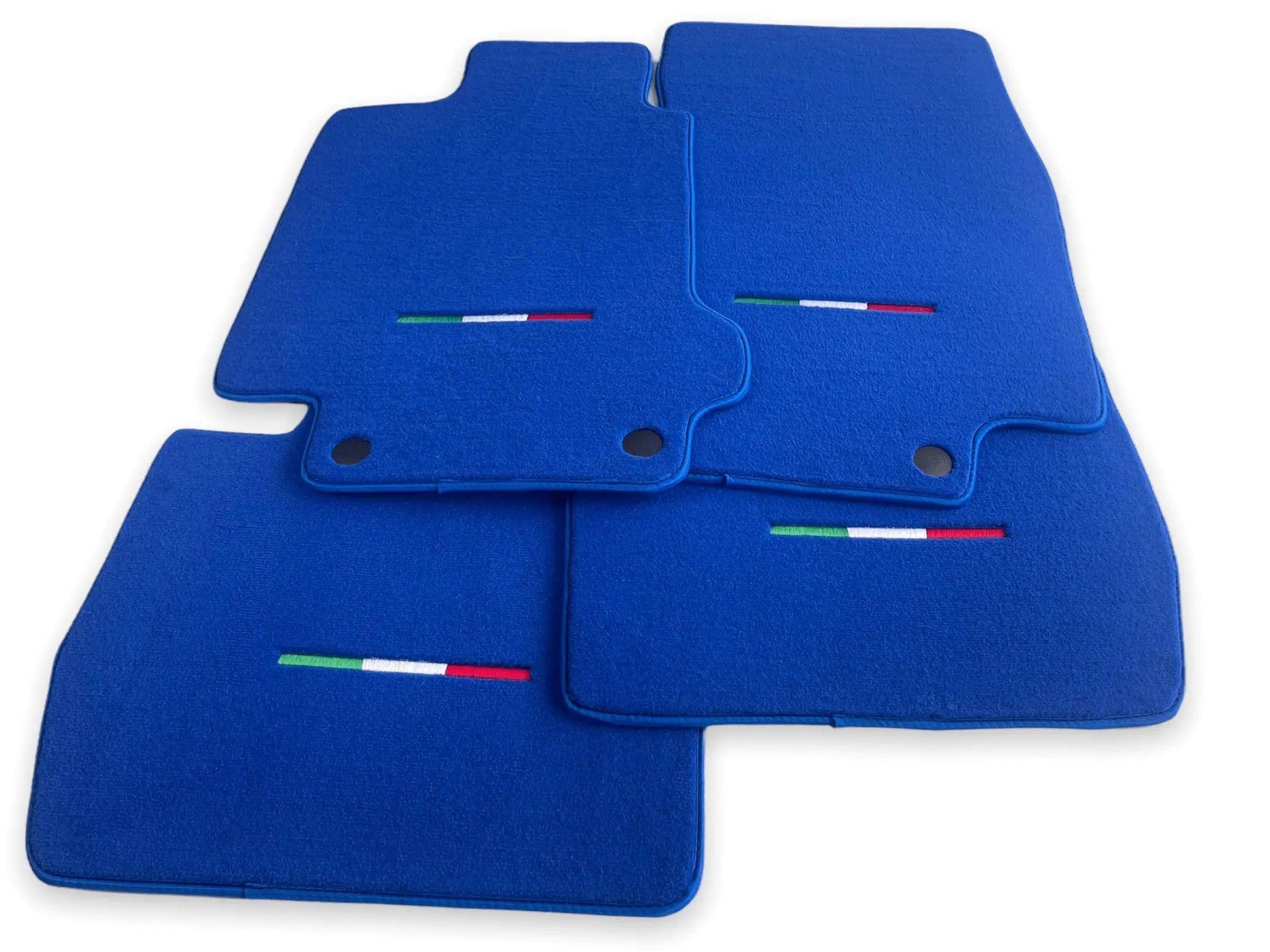 Floor Mats For Maserati GranTurismo Sport (2012-2019) Blue IT Edition - AutoWin
