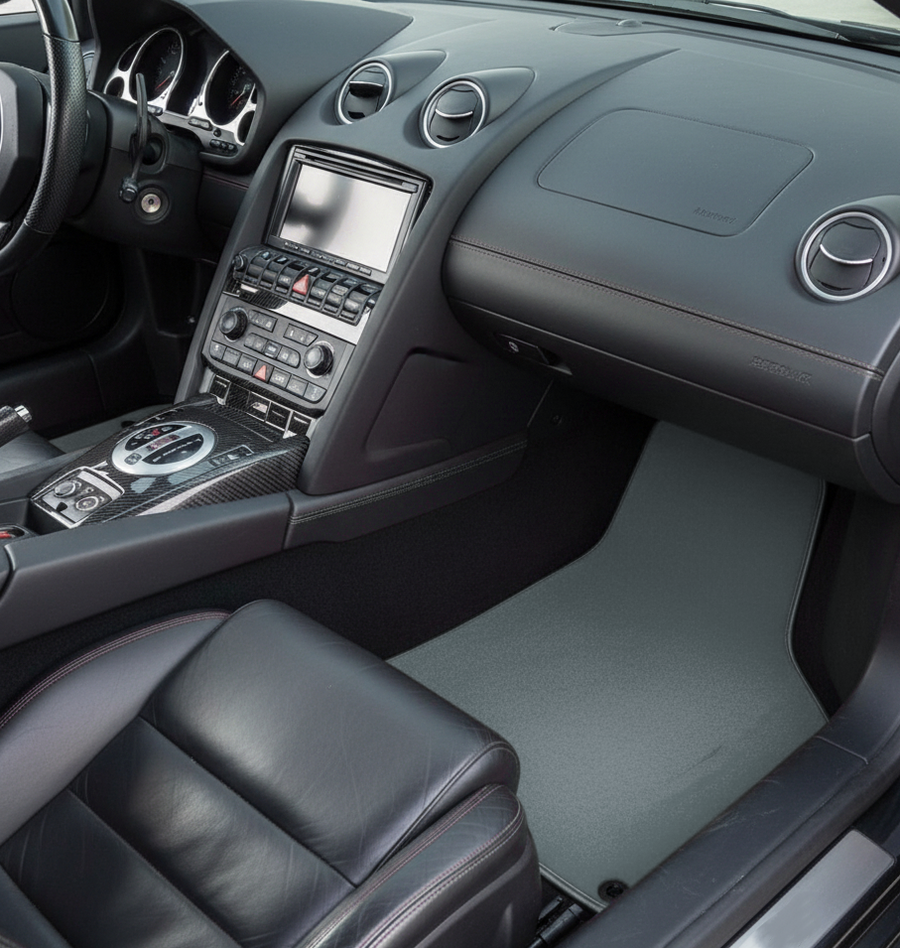 Tappetini per auto Su misura per Lamborghini Gallardo Grigio