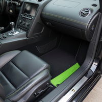 Alfombrillas negras personalizadas para Lamborghini Gallardo con cuero verde