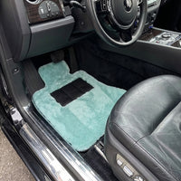 Tapis de voiture en peau de mouton bleu Tiffany pour Rolls Royce Ghost Série I (2010–2020) Marque Er56 Design
