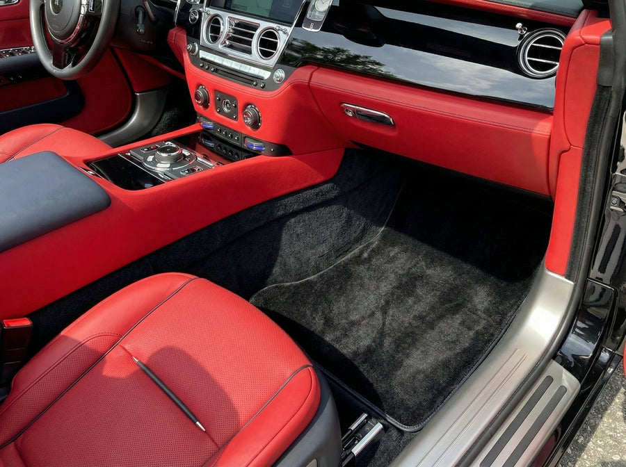 Fußmatten für Rolls Royce Dawn Rr6 2016–2023, Schwarz