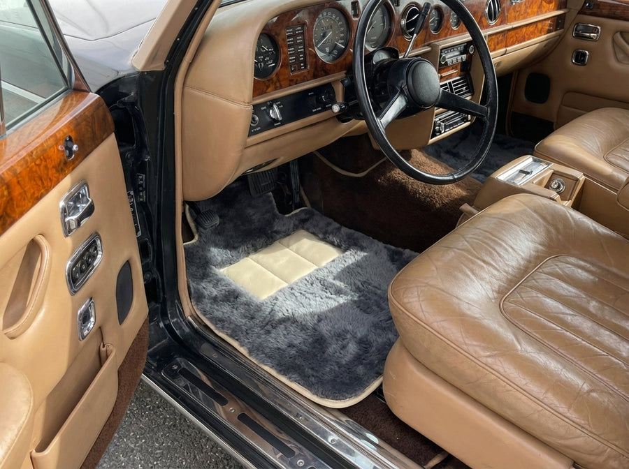 Schaffell-Fußmatten für Rolls Royce Wraith 2013–2023 Er56 Design