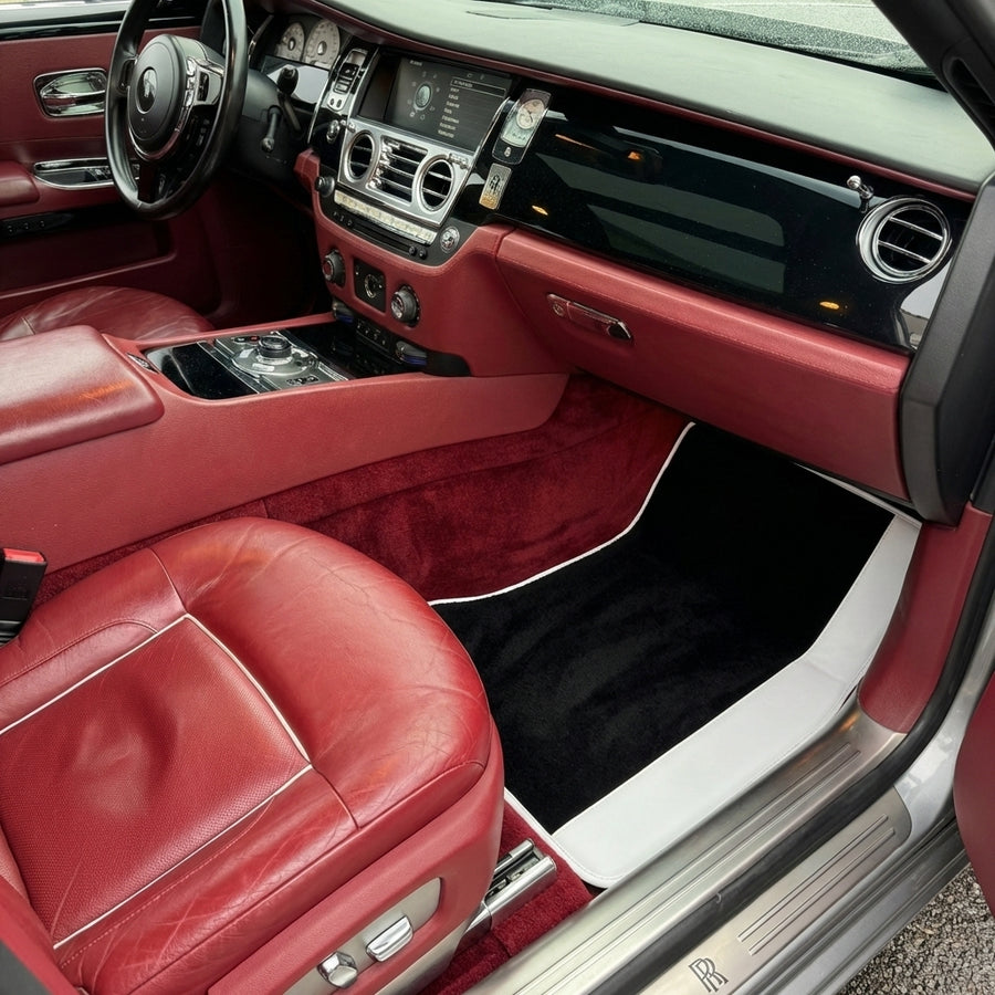Tapis de voiture noirs pour Rolls Royce Ghost Series I