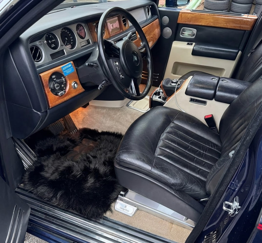 Tapis de voiture en peau de mouton pour Rolls Royce Phantom