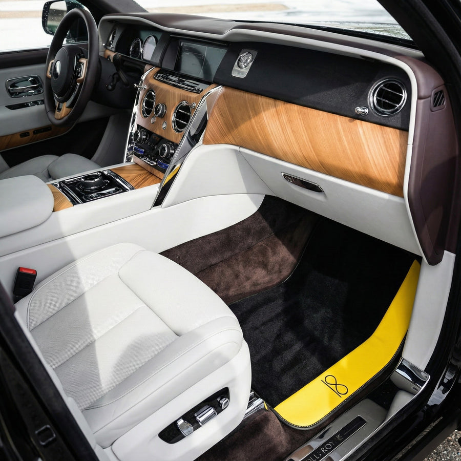 Tappetini per auto neri per Rolls Royce Black Badge Cullinan