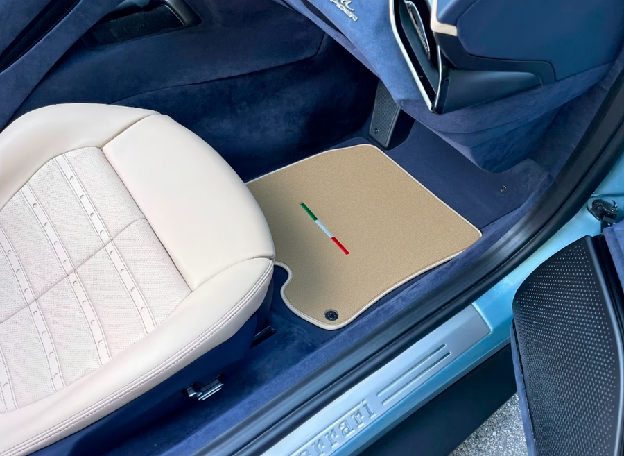 Tappetini per auto Beige per Ferrari Roma (2021-2024)