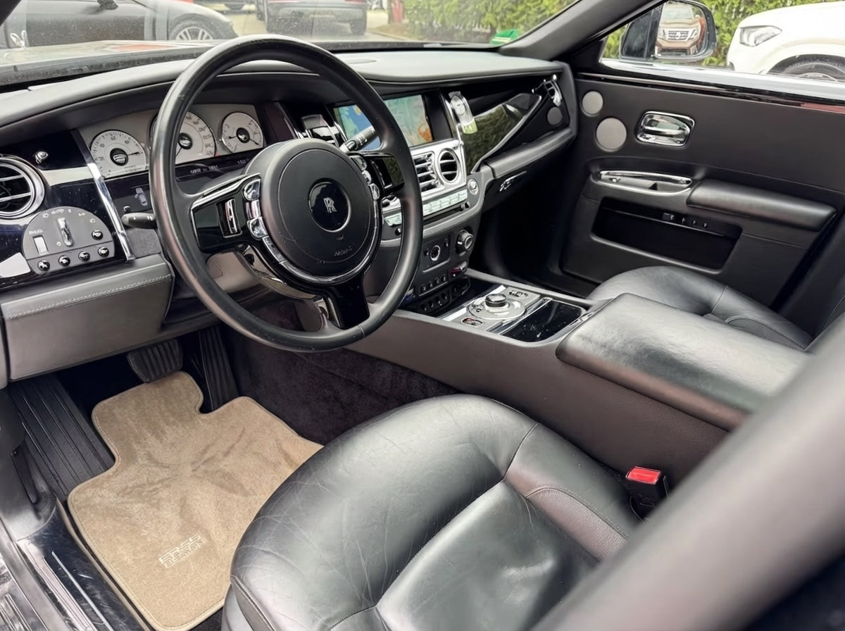 Tappetini per auto per Rolls Royce Ghost Serie II (2021-2024) Beige Design ER56