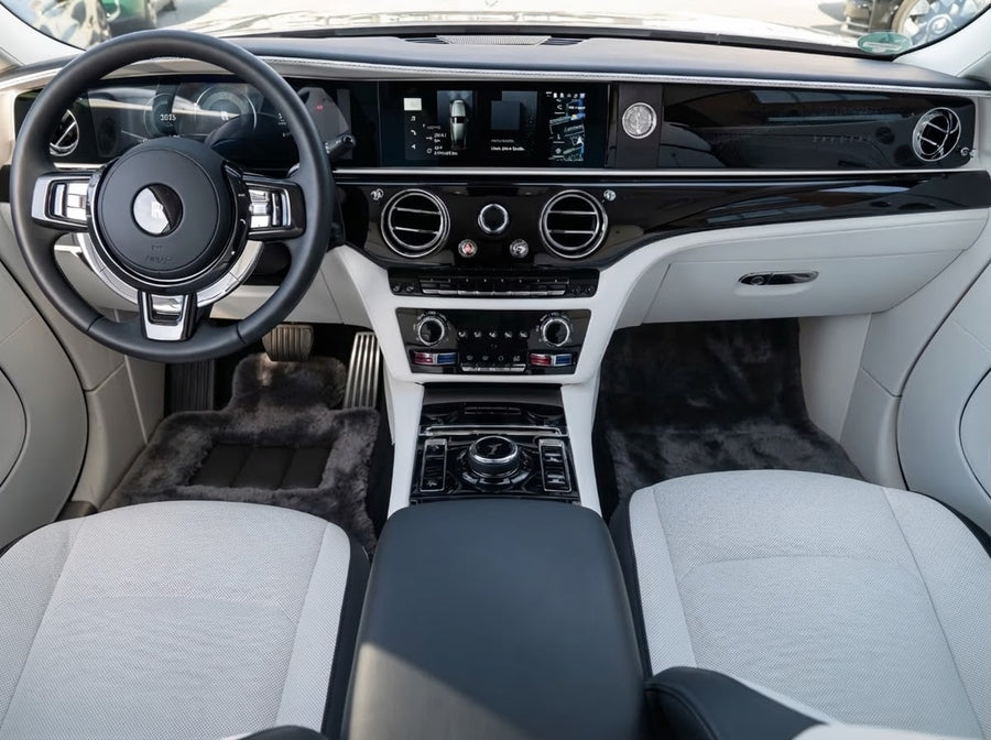 Tappetini in Velluto Grigio Scuro per Rolls Royce Spectre