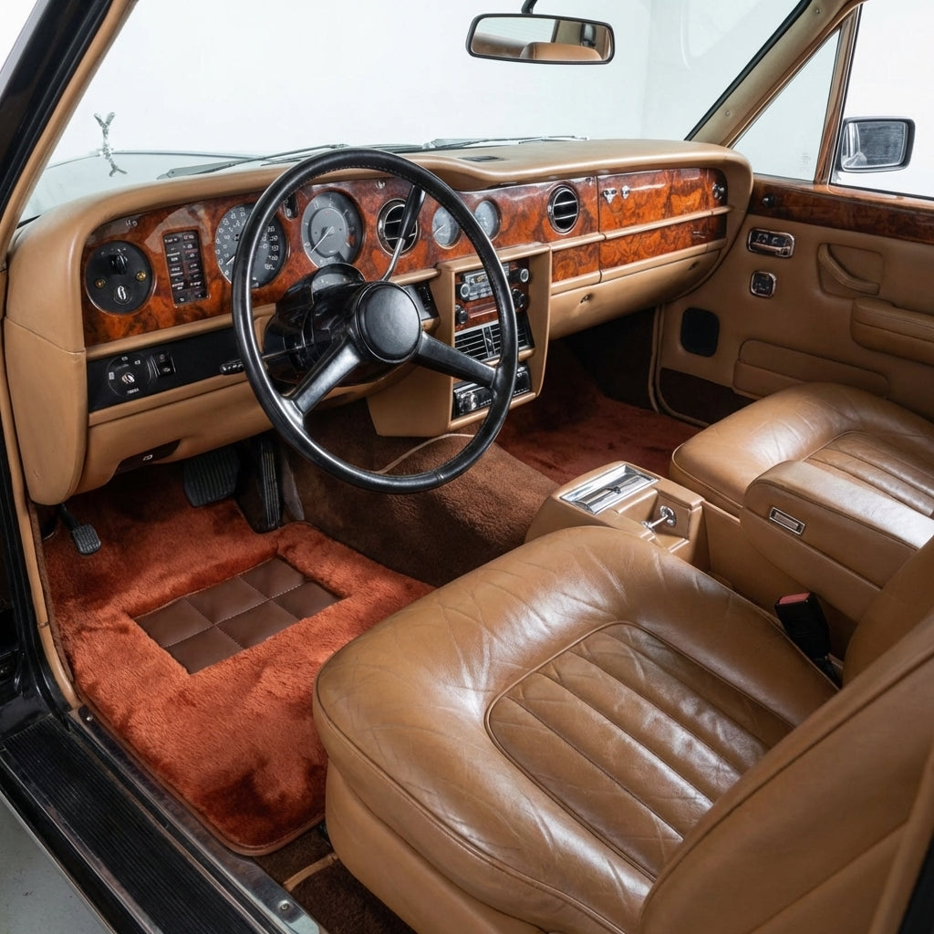 Fußmatten aus Schaffell in Ingwerfarbe für Rolls-Royce Wraith (2013-2023)