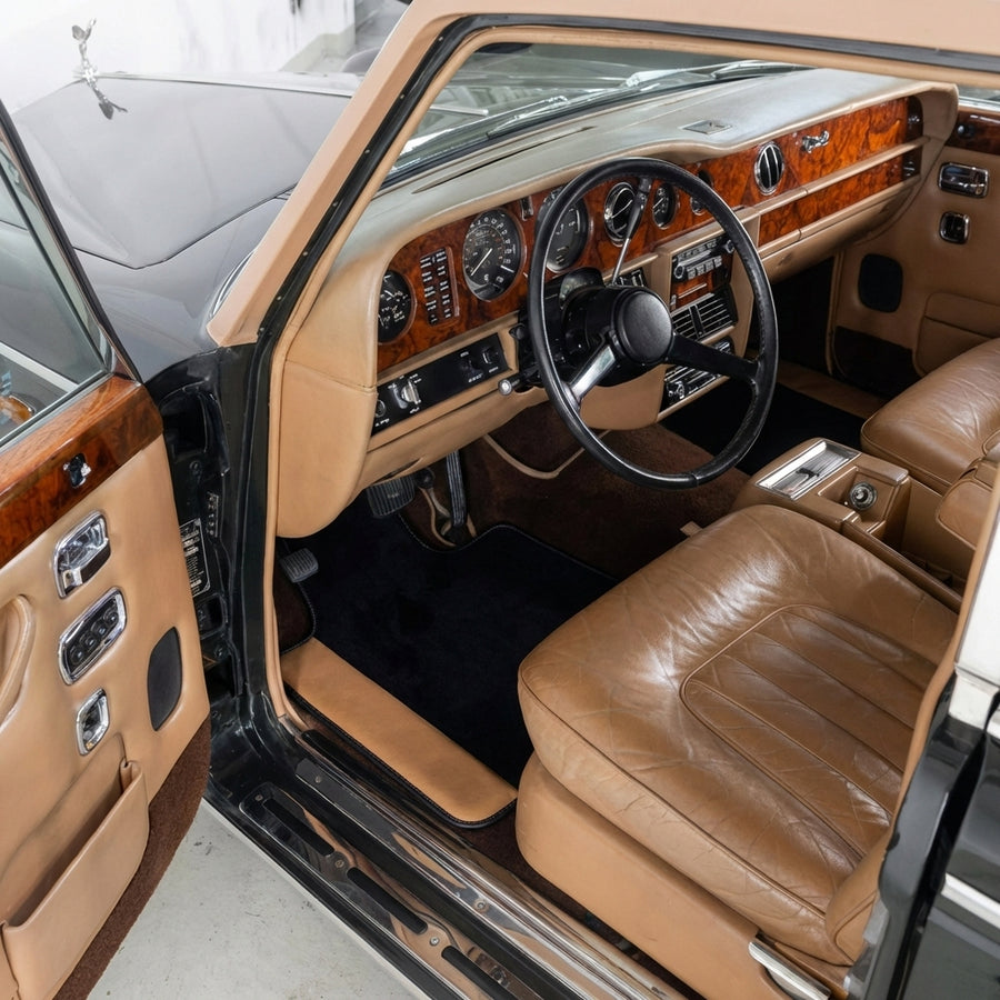 Tapis de voiture noirs pour Rolls Royce Wraith (2013–2023)