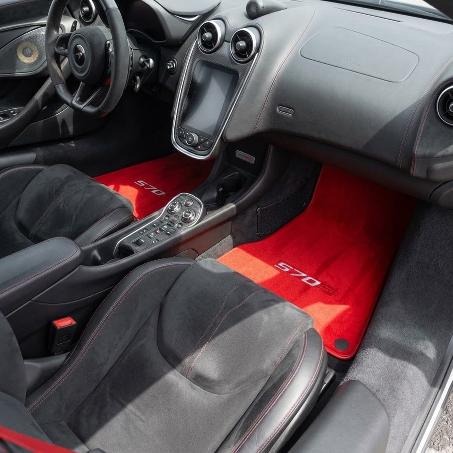 Tappetini per auto Su misura per McLaren 570S Set Velluto