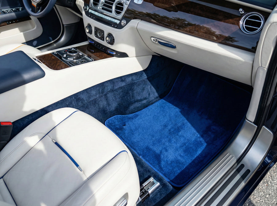 Fußmatten für Rolls Royce Dawn Rr6 2016–2023, Blau