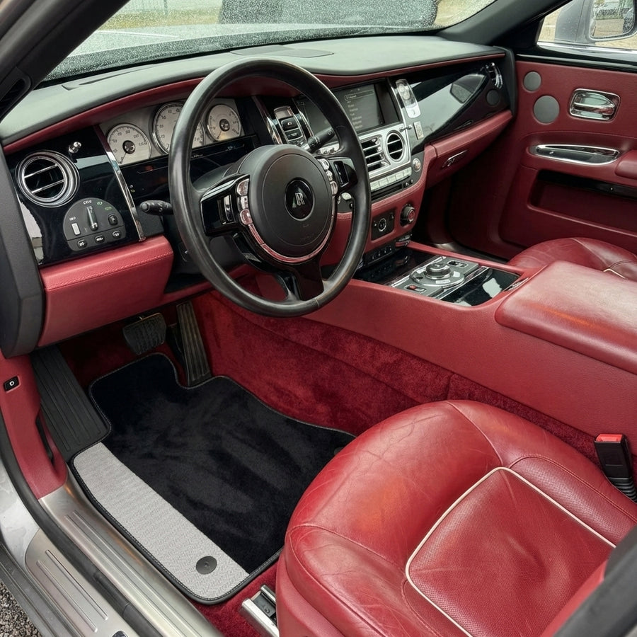 Tappetini per auto neri per Rolls Royce Ghost Series II
