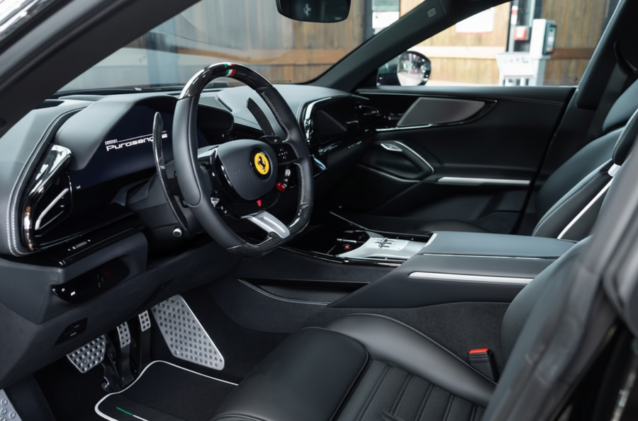 Tappetini per auto neri per Ferrari Purosangue con