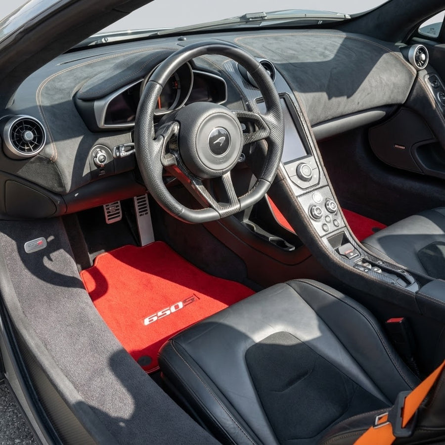 Tapis de voiture rouges pour McLaren 650S Sur mesure
