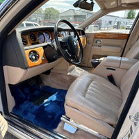 Tapis de voiture en peau de mouton bleu marine pour Rolls Royce Phantom Drophead Coupe (2007-2016) | Design ER56