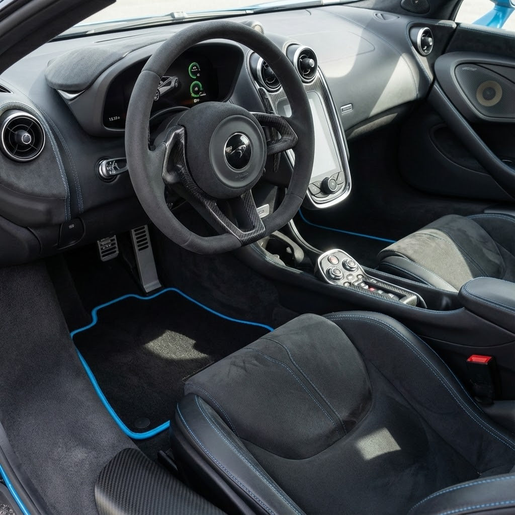 Interior look of floor mats for McLaren 570S (2015-2021)