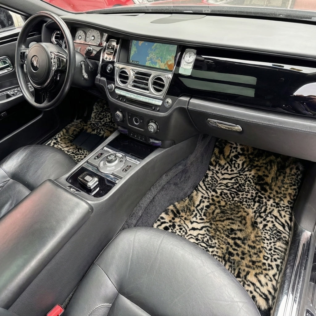 Alfombrillas de Piel de Leopardo para Rolls-Royce Ghost Serie I (2010–2020)