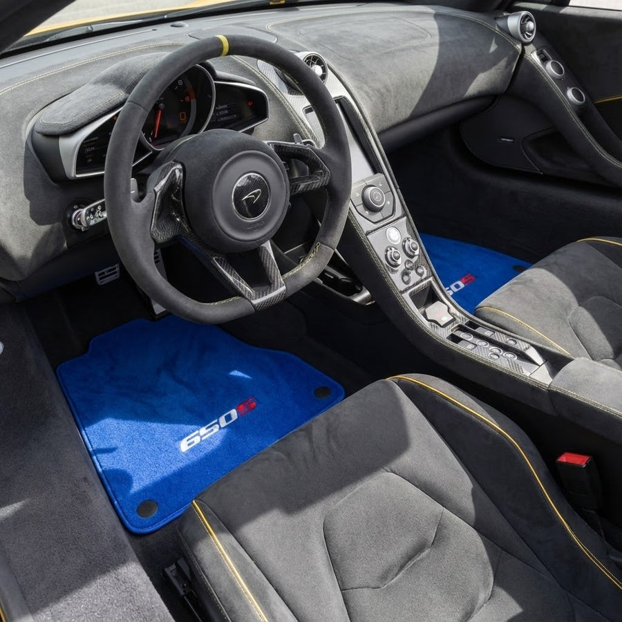 Tappetini per auto Blu per McLaren 650S Su Misura