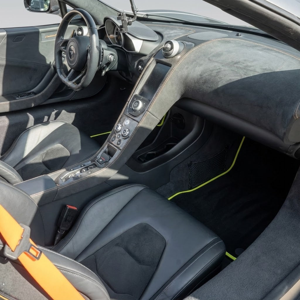 Beige Floor Mats For McLaren 650S Tailored - AutoWin.EU